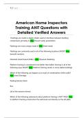 American Home Inspectors  Training AHIT Questions with  Detailed Verified Answers 