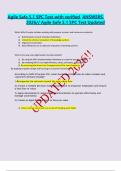 Agile Safe 5&period;1 SPC Test-with verified ANSWERS 2026&sol;&sol; Agile Safe 5&period;1 SPC Test Updated