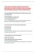 TEXAS MASTER PLUMBER LICENSING EXAM PRACTICE  QUESTIONS AND CORRECT ANSWERS &lpar;VERIFIED ANSWERS&rpar;  PLUS RATIONALES 2026 Q&A &vert; INSTANT DOWNLOAD PDF