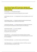 Intro to Physical Therapy&colon; ABPTS Practice Exam &vert;Questions with Verified Solutions 100&percnt; Correct &lpar;Latest Update 2025&vert;2026&rpar; Already A&plus; Graded &lpar;100&percnt; Pass&rpar;