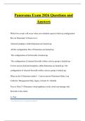 Panorama Exam 2026 Questions and Answers