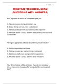 WISETRAFFICSCHOOL EXAM  QUESTIONS WITH ANSWERS&period; 