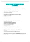 ASAM EXAM QUESTIONS AND ANSWERS