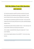 NRP 8TH EDITION Bundled Tests 2026 Questions and Answers