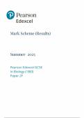 2025 Pearson Edexcel GCSE Biology Mark Scheme &lpar;1BIO&sol;2F&rpar;