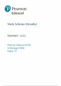 2025 Pearson Edexcel GCSE Biology Mark Scheme Paper 1 &lpar;1BIO&sol;1F&rpar;