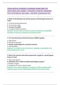 TEXAS DENTAL HYGIENIST LICENSING EXAM PRACTICE  QUESTIONS AND CORRECT ANSWERS &lpar;VERIFIED ANSWERS&rpar;  PLUS RATIONALES 2026 Q&A &vert; INSTANT DOWNLOAD PDF
