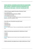 TEXAS DENTIST LICENSING EXAM PRACTICE QUESTIONS  AND CORRECT ANSWERS &lpar;VERIFIED ANSWERS&rpar; PLUS  RATIONALES 2026 Q&A &vert; INSTANT DOWNLOAD PDF 