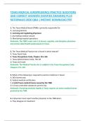 TEXAS MEDICAL JURISPRUDENCE PRACTICE QUESTIONS  AND CORRECT ANSWERS &lpar;VERIFIED ANSWERS&rpar; PLUS  RATIONALES 2026 Q&A &vert; INSTANT DOWNLOAD PDF 
