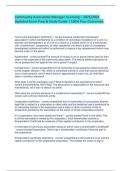 Community Association Manager Licensing &ndash; 2025&sol;2026 Updated Exam Prep & Study Guide &vert; 100&percnt; Pass Guarantee &vert; Verified Questions & Answers