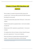 Chapter 6 Exam 2026 Questions and Answers