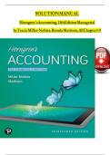 &ast;&ast;&ast;INSTANT DOWNLOAD&ast;&ast;&ast; PDF&period;&period;&period;&period;SOLUTION MANUAL for Horngren's Accounting&comma; 13th Edition Managerial by Tracie Miller-Nobles&comma; Brenda Mattison&comma; All Chapter 1 to 9 covered