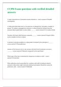 CCPR Exam questions with verified detailed answers