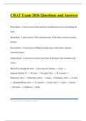 CRAT Exam 2026 Questions and Answers