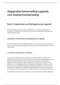 Uitgebreide Samenvatting  inleiding Logistiek