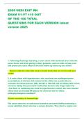 2020 HESI EXIT RN  EXAM V1-V7 110 OUT  OF THE 160 TOTAL  QUESTIONS FOR EACH VERSION latest  version 2025