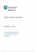 2025 Pearson Edexcel GCSE Chemistry Mark Scheme Paper 2 &lpar;ICHO&sol;2H2025 Pearson Edexcel GCSE Chemistry Mark Scheme Paper 2 &lpar;ICHO&sol;2H