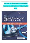 Test bank For Wilkins clinical assessment in respiratory care 8th edition by Huber,Chapters 1 - 21