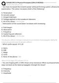 DAVIES SPI&colon; II&period; Physical Principles &lpar;20&percnt; of ARDMS&rpar;  Exam Questions and Answers 100&percnt; Pass &vert;Verified & Updated &vert;Actual 2025&sol;2026 Exam Blue Print
