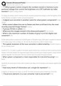 Davies Ultrasound Part2  Exam Questions and Answers 100&percnt; Pass &vert;Verified & Updated &vert;Actual 2025&sol;2026 Exam Blue Print