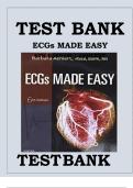 Test Bank for ECGs Made Easy 6th Edition by Barbara J Aehlert 9780323401302 Chapters 1-10 Complete Guide&period;