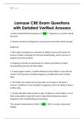 Lamaze CBE Exam Questions  with Detailed Verified Answers