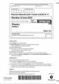 2025 Pearson Edexcel GCSE Physics Paper 2 &lpar;1PHO&sol;2H&rpar;