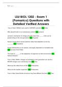 LSU BIOL 1202 - Exam 1  &lpar;Pomarico&rpar; Questions with  Detailed Verified Answers 