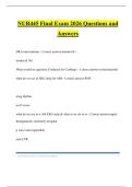 NURS 445 Bundled Tests 2026 Questions and Answers