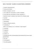 GEOL 109 EXAM 1 QUIZES 4-6 QUESTIONS & ANSWERS