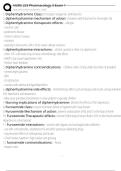 NURS 223 Pharmacology 3 Exam 1 Exam Questions and Answers 100&percnt; Pass &vert;Verified & Updated &vert;Actual 2025&sol;2026 Exam Blue Print