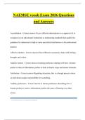 NAEMSE vocab Exam 2026 Questions and Answers
