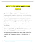 BLS&sol;CPR Exam 2026 Questions and Answers