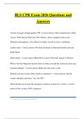 BLS&sol;CPR Bundled Tests 2026 Questions and Answers