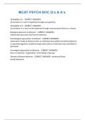MCAT PSYCH-SOC Q&rsquo;s & A&rsquo;s