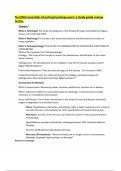 Nur2063 essentials of  pathophysiology exam 1 study guide review terms&period;