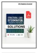 Solutions Manual for Structural Load Determination&colon; 2018 and 2021 IBC and ASCE&sol;SEI 7-16 by Fanella &ndash; Complete Worked Examples and Solutions