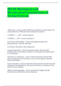 &Tab;MCAT- Biological and Biochemical foundations of living systems correct answers 2025&sol;2026