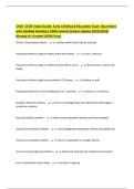 OSAT- CEOE Study Guide&colon; Early Childhood Education Exam &vert;Questions with Verified Solutions 100&percnt; Correct &lpar;Latest Update 2025&vert;2026&rpar; Already A&plus; Graded &lpar;100&percnt; Pass&rpar;