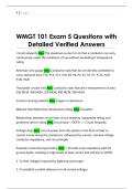 WMGT 101 Exam 5 Questions with  Detailed Verified Answers