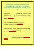 ICC RESIDENTIAL ELECTRICAL INSPECTORS EXAM 2025&sol;2026 NEWEST ACTUAL EXAM WITH COMPLETE QUESTIONS AND VERIFIED ANSWERS &vert;ALREADY GRADED A&plus;&vert;