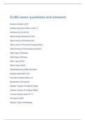 FLSD exam questions and answers 