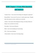 D389 Chapter 1 Exam 2026 Questions and Answers