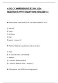 A100 COMPREHENSIVE EXAM 2026 QUESTIONS WITH SOLUTIONS GRADED A&plus;