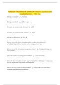 NURS3029 - PAEDIATRICS & ADOLESCENT HEALTH &vert; Questions with Complete Solutions &vert; 100&percnt; Pass