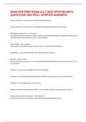 EXOS XPS PREP EXAM JULY 2025 UPDATED WITH QUESTIONS AND WELL-VERIFIED ANSWERS&period;