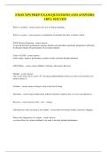 EXOS XPS PREP EXAM QUESTIONS AND ANSWERS 100- SOLVED