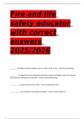  Fire and life safety educator