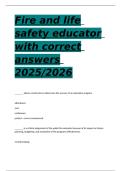  Fire and life safety educator