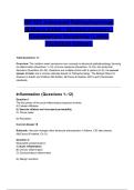  NR 507 Advanced Pathophysiology Midterm Exam &vert; Verified Answers &vert; Chamberlain University &lpar;Latest 2023&sol;2024 Edition&rpar;